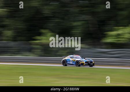 74 JOULIE Enzo (FRA), BAUD Sébastien (FRA), CD Sport, Mercedes-AMG GT4, Aktion beim 3. Lauf des Championnat de France FFSA GT - GT4 France 2021, vom 4. Bis 6. Juni 2021 auf dem Circuit d'Albi, Albi, Frankreich - Foto Marc de Mattia / DPPI Stockfoto