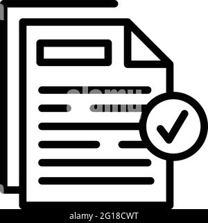 Symbol für Brainstorming-Dateien. Skizzieren Brainstorming-Dateien Vektor-Symbol für Web-Design isoliert auf weißem Hintergrund Stock Vektor