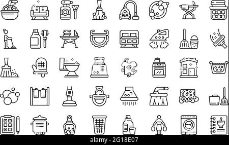 Hausfrau-Symbol. Outline Hausfrau Vektor-Symbol für Web-Design isoliert auf weißem Hintergrund Stock Vektor