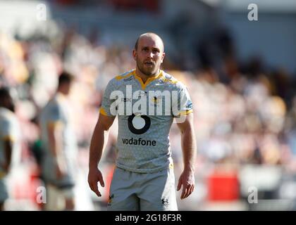 Brentford Community Stadium, London, Großbritannien. Juni 2021. Gallagher Premiership Rugby, London Irish versus Wesps; Dan Robson of Wesps Credit: Action Plus Sports/Alamy Live News Stockfoto