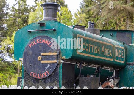 Polkemmet Country Park - ein altes Anwesen verwandelte sich in eine Erholungsressource in den Central Lowlands von Schottland. Stockfoto