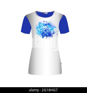 Krake bunt. Octopus Grafik. Aufdruck auf einem T-Shirt. Meer Abstraktion . Vektorgrafik Stock Vektor