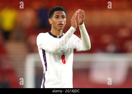 Middlesborough, Großbritannien. 02. Juni 2021. Der englische Jude Bellingham. Kredit Anthony Devlin/Alamy Live News Stockfoto