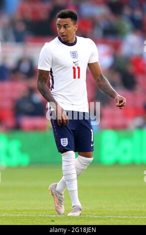 Middlesborough, Großbritannien. 02. Juni 2021. Englands Jesse Lingard. Kredit Anthony Devlin/Alamy Live News Stockfoto