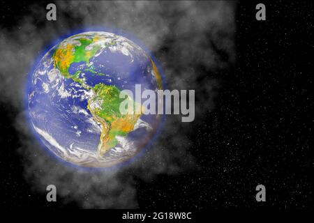 Globale Erwärmung, konzeptuelle Illustration Stockfoto