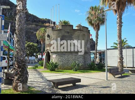 Festung Sao Bento in der Stadt Ribeira Brava Madeira-Portugal Stockfoto