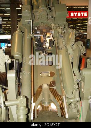 M777 Leichtes abgeschlepptes Howitzer Stockfoto