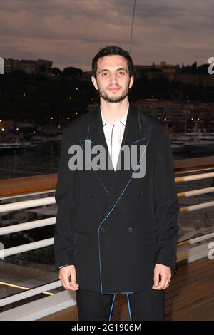 Montecarlo Fil Festival – Galadiner im Yachting Club. Auf dem Foto: Giacomo Ferrara Stockfoto