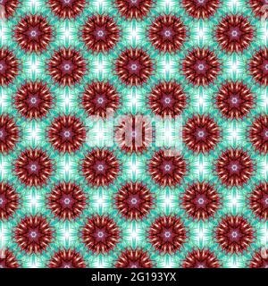 Vintage Retro Nahtloses Wiederholtes Muster Stockfoto