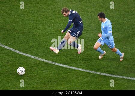 AAMI Park, Melbourne, Victoria, Australien. Juni 2021. A League Football, Melbourne Victory versus Melbourne City; Callum McManaman of the Victory Credit: Action Plus Sports/Alamy Live News Stockfoto