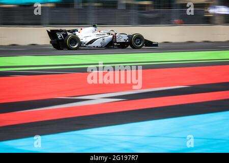 21 Boschung Ralph (Ski), Campos Racing, Dallara F2, Action beim 3. Lauf der FIA Formel 2 Meisterschaft 2021 vom 04. Bis 06. Juni 2021 auf dem Baku City Circuit, in Baku, Aserbaidschan - Foto Antonin Vincent / DPPI Stockfoto