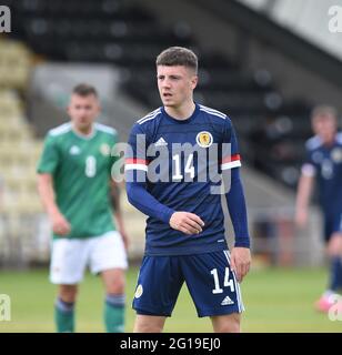 Dumbarton, Schottland .UK 5. Juni 21 Freundschaftliches Spiel.Schottland U-21 V Nordirland U-21 C&G Systems Stadium, Dumbarton. Scotland U-21 Daniel Mackay Kredit: eric mccowat/Alamy Live News Stockfoto