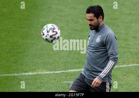 Seefeld, Österreich. Juni 2021. Fußball: Nationalmannschaft, Trainingslager. Deutschlands Ilkay Gündogan im Training. Quelle: Federico Gambarini/dpa/Alamy Live News Stockfoto