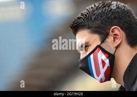 Baku, Aserbaidschan. Juni 2021. Esteban Ocon (FRA) Alpine F1 Team. Quelle: James Moy/Alamy Live News Stockfoto