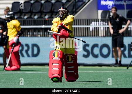 AMSTELVEEN, NIEDERLANDE - 6. JUNI: Elodie Picard von Belgien während des Euro Hockey Championships-Spiels zwischen Duitsland und Belgie im Wagener Stadion am 6. Juni 2021 in Amstelveen, Niederlande (Foto von Andre Weening/Orange Picics) Credit: Orange Pics BV/Alamy Live News Stockfoto