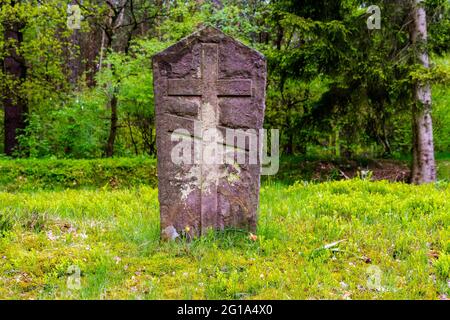 Sowjetischer Friedhof für Häftlinge aus dem Konzentrationslager Stockfoto