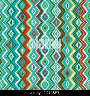 Nahtloses Muster mit Chevron Stripes Stockfoto