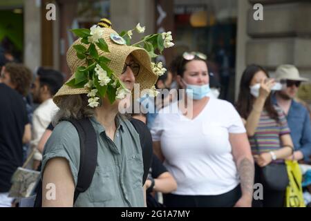 Protest gegen das Aussterben von Wildtieren, Nottingham Stockfoto