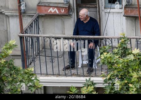 Baku, Aserbaidschan. Juni 2021. Fans, F1 Grand Prix von Aserbaidschan auf dem Baku City Circuit am 6. Juni 2021 in Baku, Aserbaidschan. (Foto von HOCH ZWEI) Quelle: dpa/Alamy Live News Stockfoto