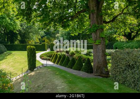 Wunderschöne grüne Gärten Stockfoto