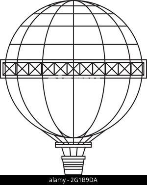 Ballon Linie Kunst Doodle Vektor Illustration Sammlung Stock Vektor