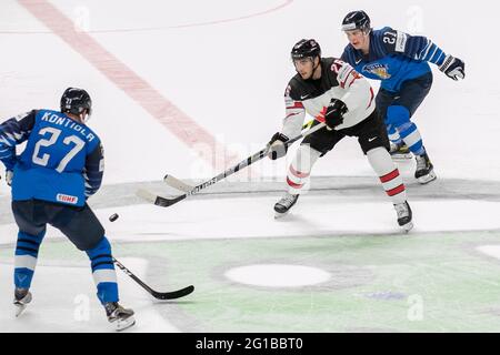Riga, Lettland. Juni 2021. Goldmedaille - Finnland vs Kanada, Eishockey in Riga, Lettland, Juni 06 2021 Quelle: Independent Photo Agency/Alamy Live News Stockfoto