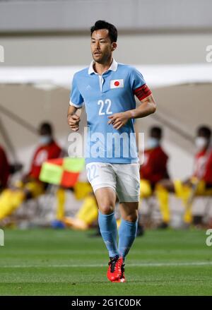 Fukuoka, Japan. Juni 2021. Maya Yoshida (JPN) Fußball: Internationales Freundschaftsspiel zwischen Japan 6-0 Ghana im Best Denki Stadium in Fukuoka, Japan. Quelle: AFLO/Alamy Live News Stockfoto