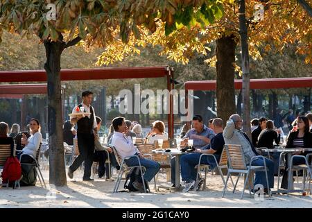 FRANKREICH. PARIS (75) BISTROT DER TUILERIEN Stockfoto