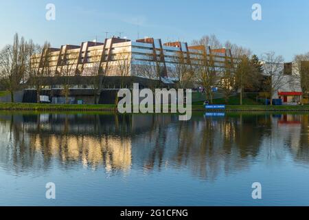 FRANKREICH, BAS-RHIN (67), STRASSBURG, BASSIN DE L'ILL, EUROPARAT (EUROPÄISCHER RAT) Stockfoto