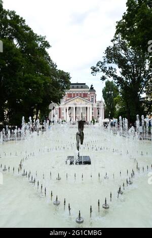 Ivan Vazov National Theatre in Sofia, Bulgarien. Stockfoto