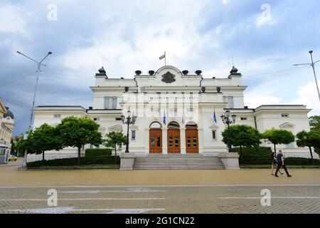 Gebäude der Nationalversammlung in Sofia, Bulgarien. Stockfoto