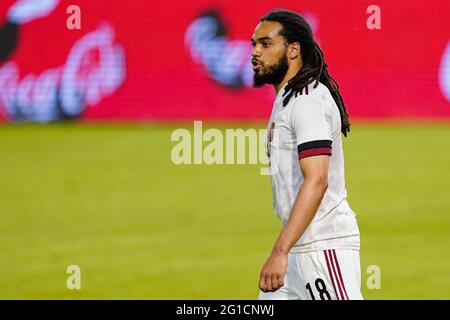 06-06-2021: Voetbal: Belgie gegen Kroatie: Brussel BRUSSEL, BELGIEN - 6. JUNI: Jason Denayer aus Belgien während des Internationalen Freundschaftsspiels zwischen Bel Stockfoto