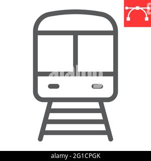 Symbol für die Zuglinie Stock Vektor