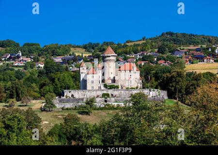 FRANKREICH, HAUTE-SAVOIE, LOVAGNY, MONTROTTIER'S CASTLE Stockfoto