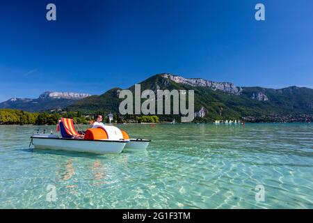 FRANKREICH, HAUTE-SAVOIE (74) SEE VON ANNECY. Stockfoto