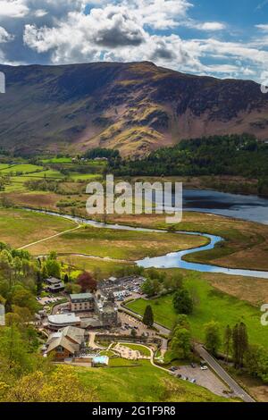 The River Derwent und Cat Bells aus Surprise View, Lake District, England Stockfoto