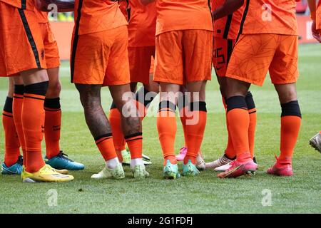 Niederländische Spieler beim Freundschaftsspiel Niederlande gegen Georgien:am 6. Juni 2021 im FC Twente Stadion in Enschede, Niederlande Foto von SCS/Soenar Chamid/AFLO (HOLLAND OUT) Stockfoto