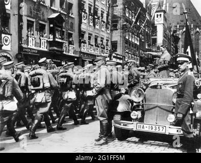 Nationalsozialismus / Nationalsozialismus, Reichsparteitag der Freiheit, Nürnberg 10.-16.9.1935, NUR ZUR REDAKTIONELLEN VERWENDUNG Stockfoto