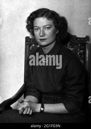 Josephine-Charlotte, 11.10.1927 - 10.1.2005, Prinzessin von Belgien, Großherzogin von Luxemburg, ZUSÄTZLICHE-RIGHTS-CLEARANCE-INFO-NOT-AVAILABLE Stockfoto