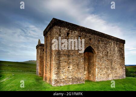 Hermitage Castle, Castle, Ruine, Historic Scotland, Roxburgshire, Scottish Borders, Lowlands, Schottland, Vereinigtes Königreich Stockfoto