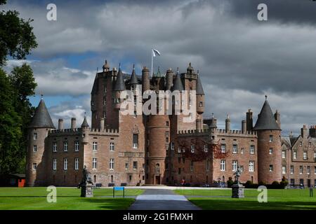 Glamis Castle, Castle, Earl of Strathmore, Glamis, Forfar, Angus, Schottland, Vereinigtes Königreich Stockfoto