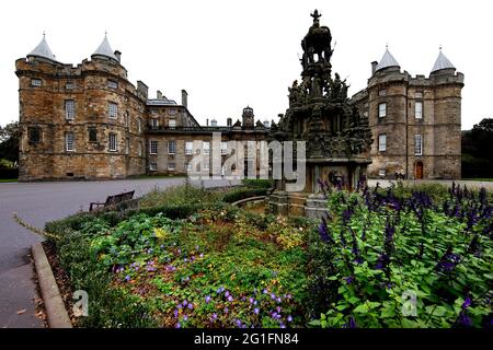 Palace of Holyroodhouse, Schloss, Königspalast, schottische Residenz der Könige von Großbritannien, Edinburgh, Schottland, Großbritannien Stockfoto