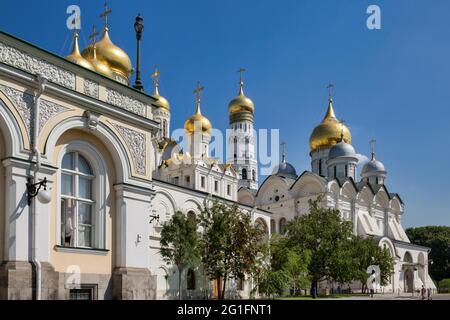 Erzengel-Kathedrale des Moskauer Kremls, Moskau, Russland Stockfoto