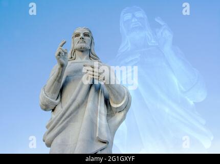 Skulpturenkunst der Christus von Havanna von Jilma Madera, Kuba Stockfoto