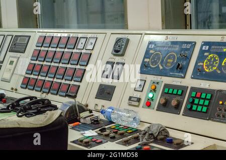 Ausstattung des Maschinenraums Stockfoto