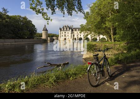 Frankreich, Indre et Loire, Francueil, Loire-Tal, das von der UNESCO zum Weltkulturerbe erklärt wurde, Chenonceaux, Schloss Chenonceau Stockfoto