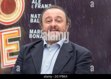 Rom, Italien. Juni 2021. Der italienische Schauspieler Natalino Balasso während der Fotoaufnahme des italienischen Films 'Comedians' (Foto: Matteo Nardone/Pacific Press) Quelle: Pacific Press Media Production Corp./Alamy Live News Stockfoto