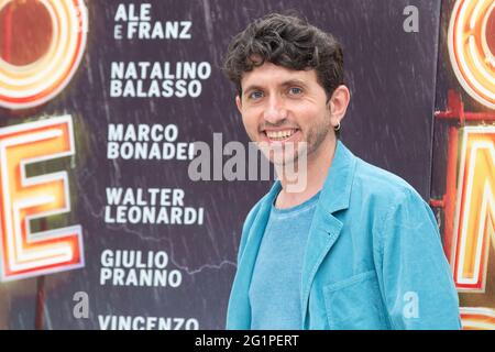 Rom, Italien. Juni 2021. Der italienische Schauspieler Vincenzo Zampa während einer Fotoserie des italienischen Films 'Comedians' in Rom (Foto: Matteo Nardone/Pacific Press) Quelle: Pacific Press Media Production Corp./Alamy Live News Stockfoto