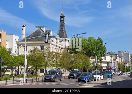 Frankreich, Val de Marne, Champigny sur Marne, das alte Rathaus im Stadtzentrum Stockfoto