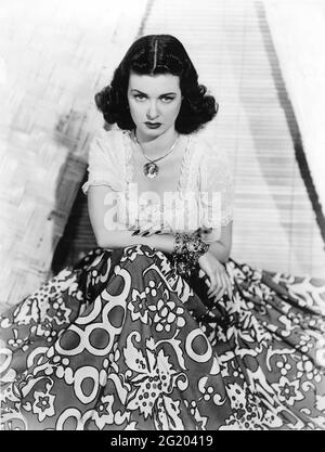 JOAN BENNETT Porträt-Werbung für DAS GEHEIMNIS HINTER DER TÜR 1947 Regisseur FRITZ LANG Walter Wanger Productions / Universal Picts Stockfoto